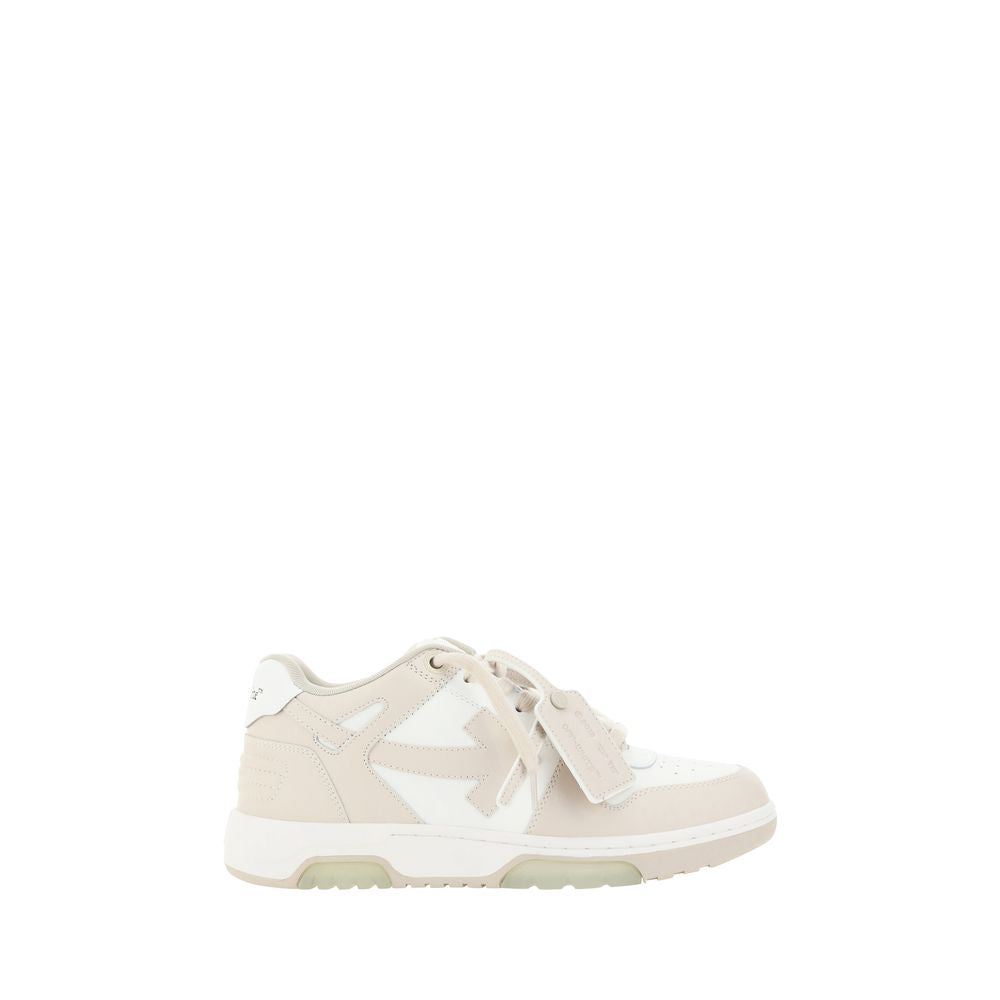 Off-White Beige Rubber Low Top Sneakers | Regal Royce