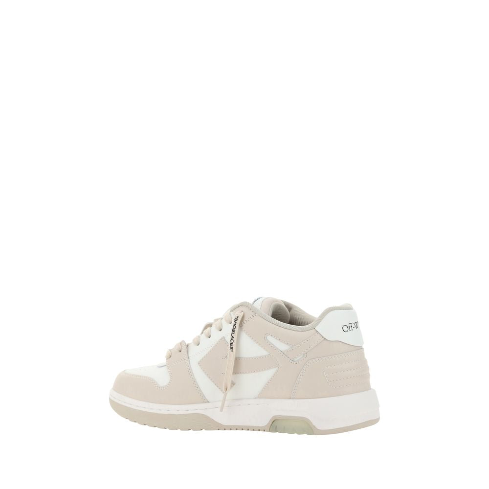 Off-White Beige Rubber Low Top Sneakers | Regal Royce