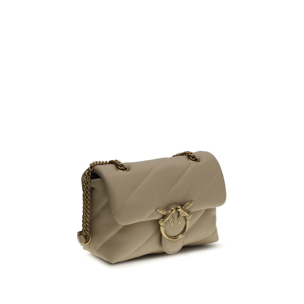 PINKO Beige Calf Leather Bos Taurus Shoulder Bag | Regal Royce