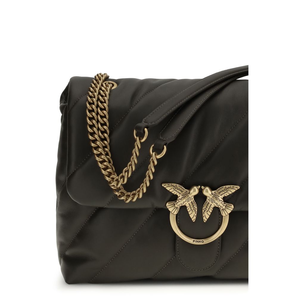 PINKO Bicolor Calf Leather Bos Taurus Shoulder Bag | Regal Royce