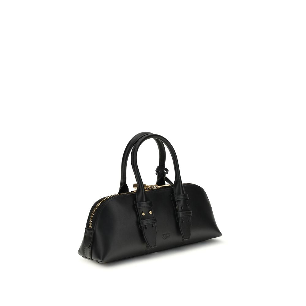 PINKO Black Calf Leather Bos Taurus Handbag | Regal Royce
