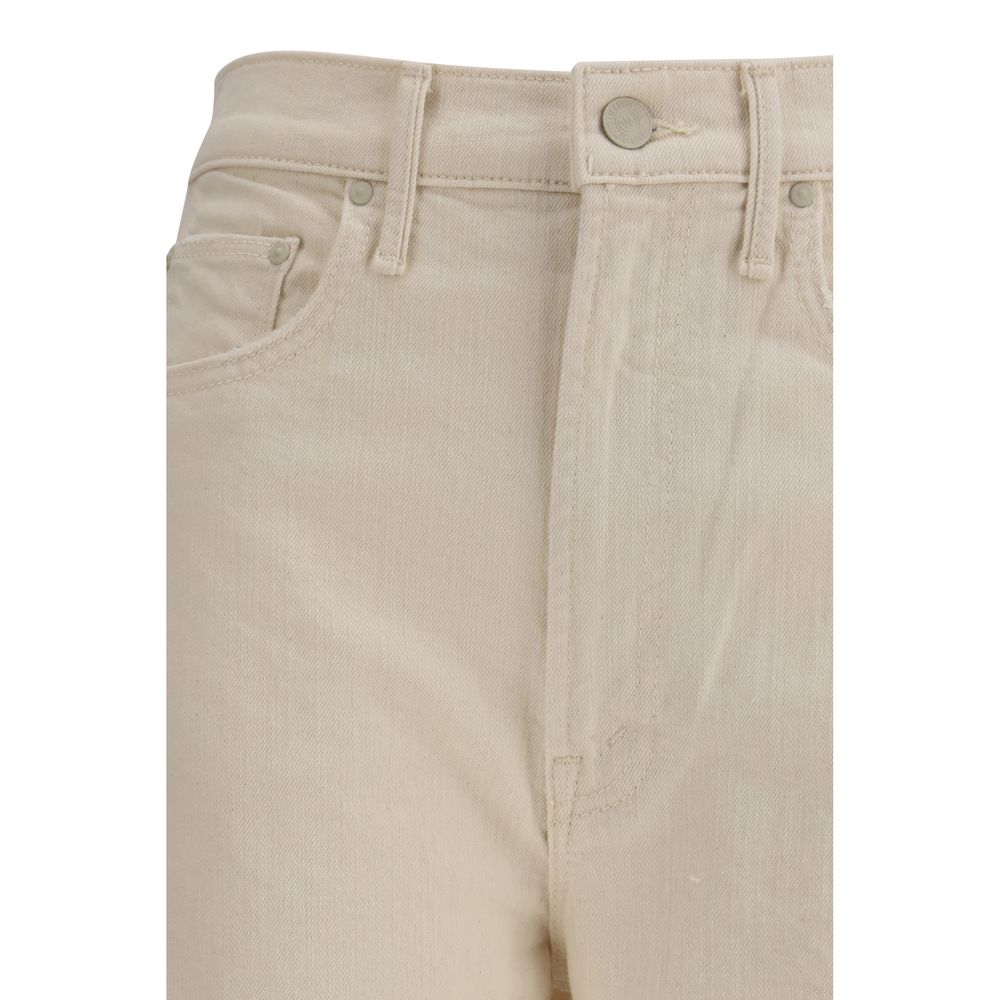 Mother Denim Cream Cotton Jeans Denim | Regal Royce