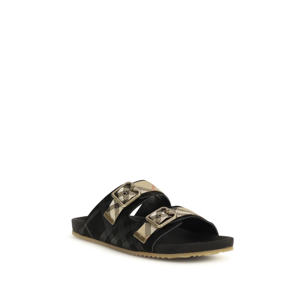 Burberry Multicolor Calf Leather Bos Taurus Sandals | Regal Royce