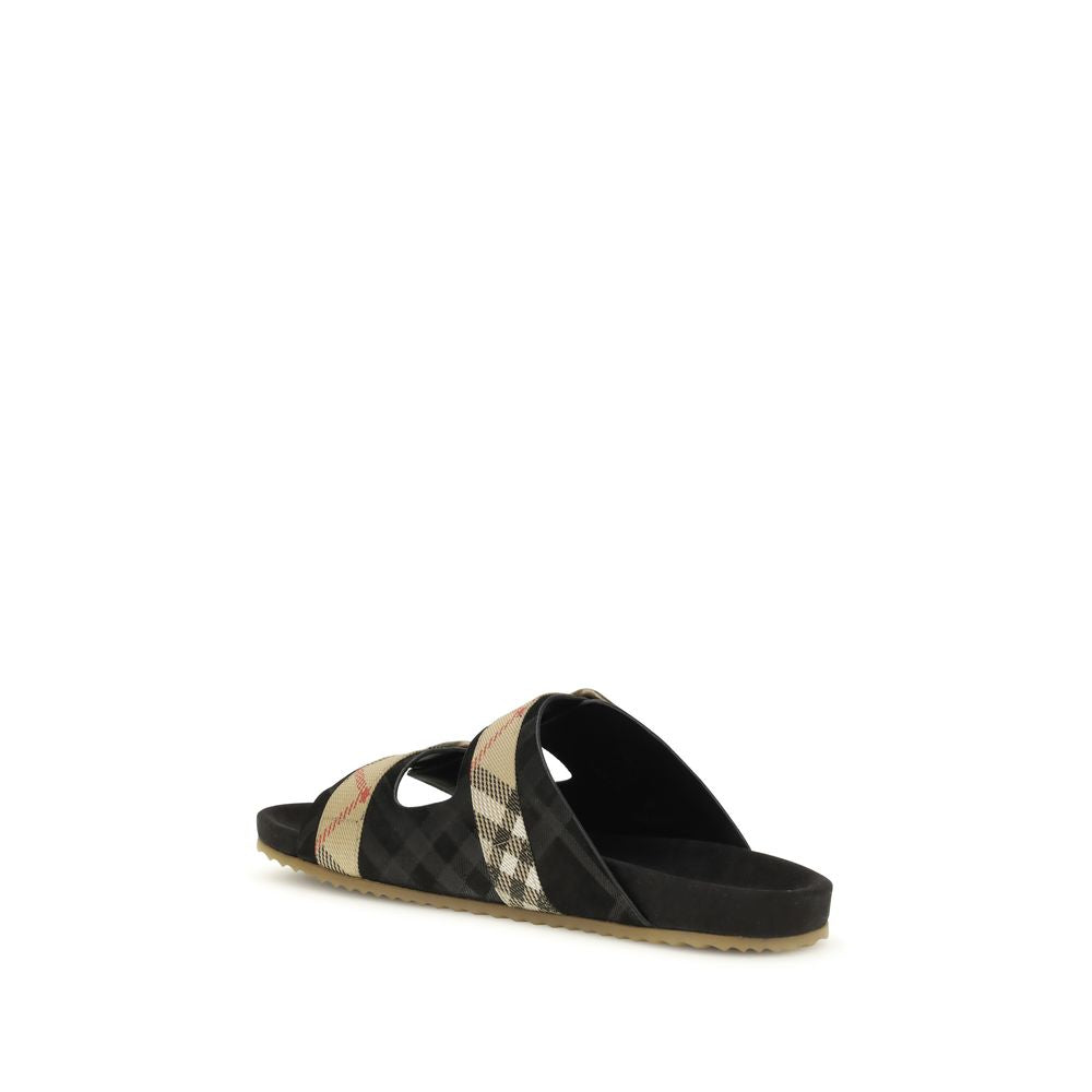 Burberry Multicolor Calf Leather Bos Taurus Sandals | Regal Royce