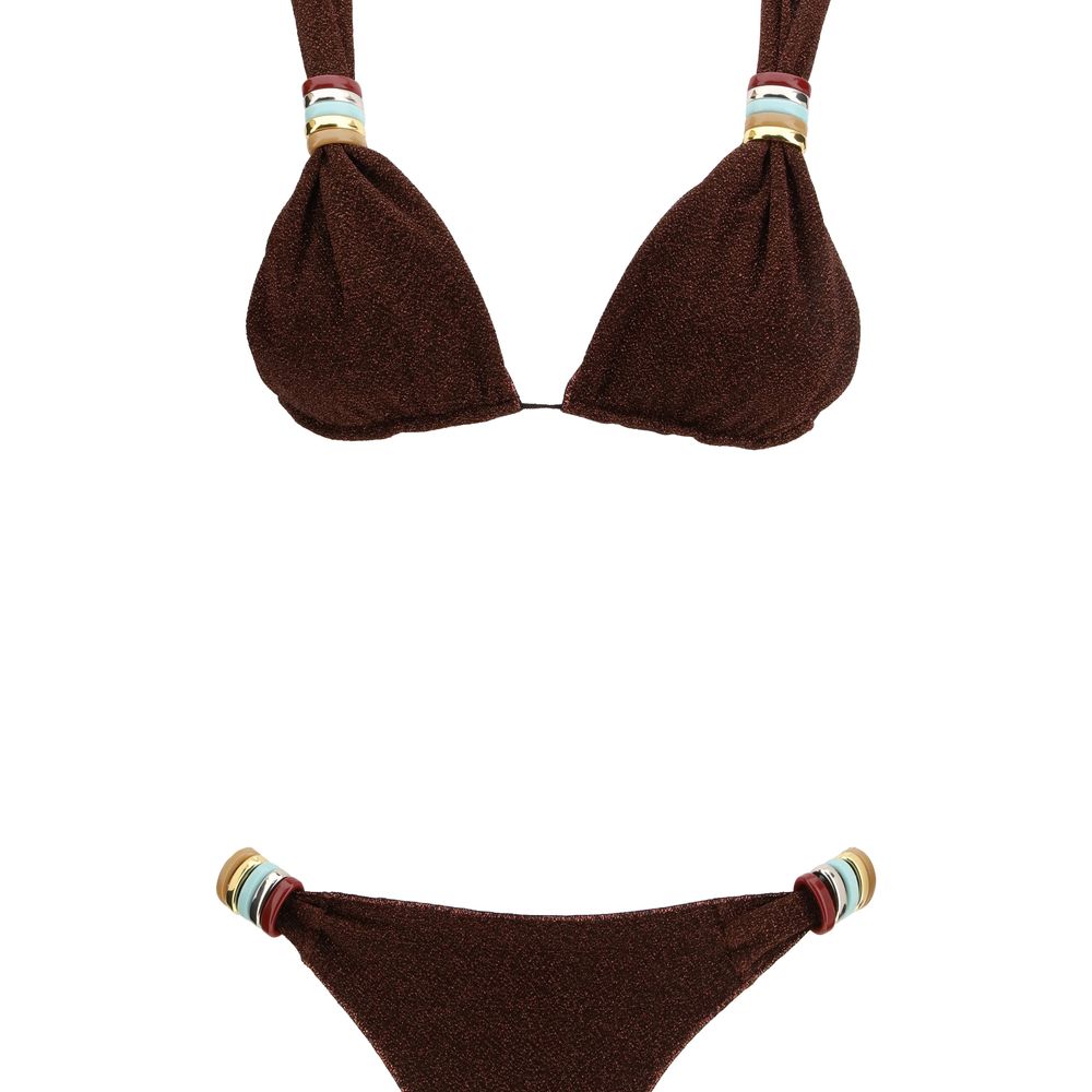 Oséree Brown Polyamide Bikini | Regal Royce