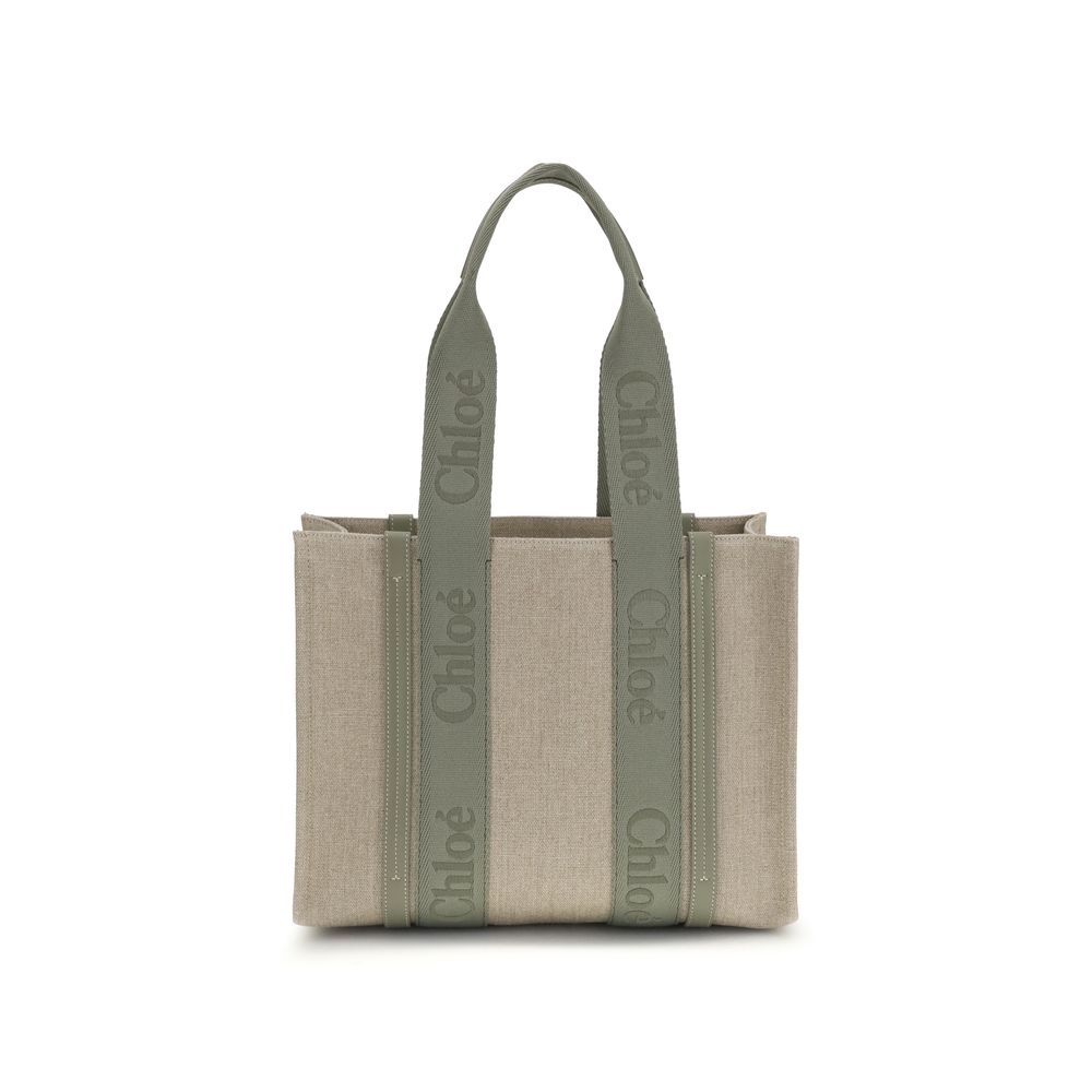 Chloé Beige Linen Shoulder Bag | Regal Royce