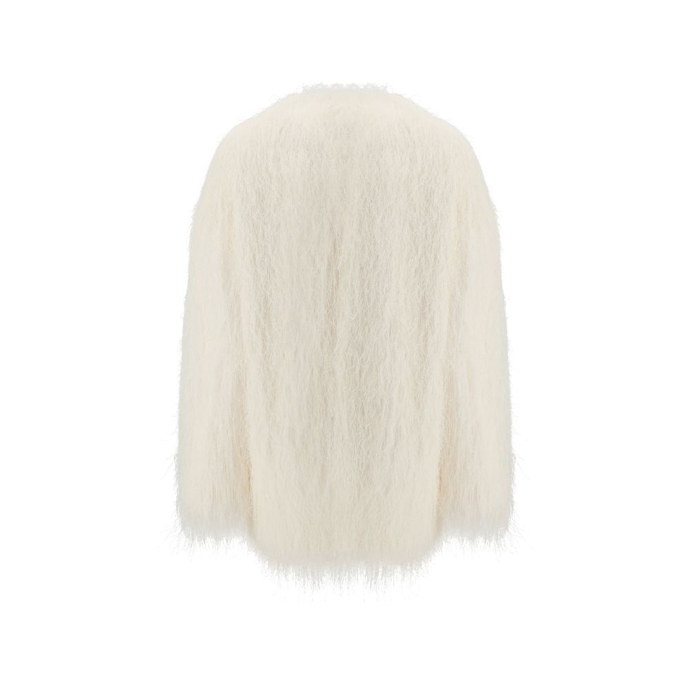 Loulou De Saison White Polyester Coat | Regal Royce