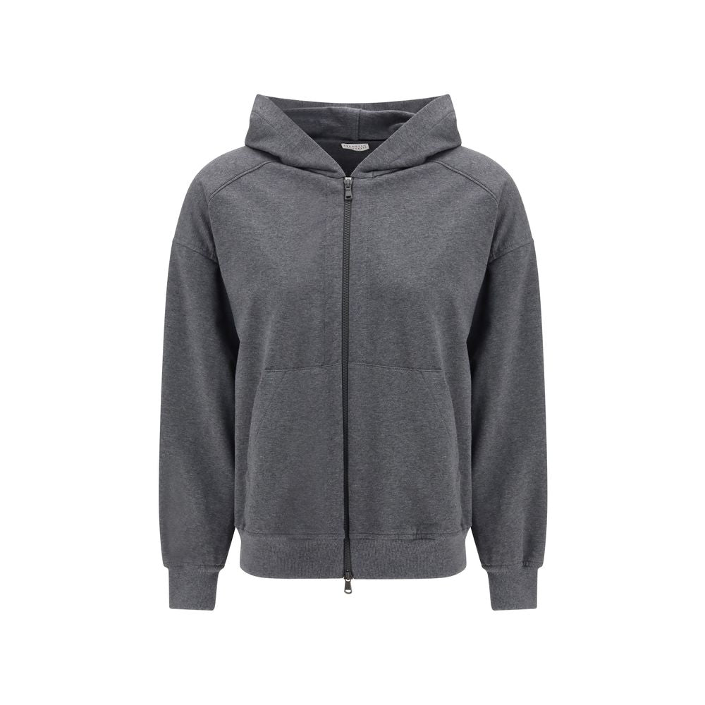 Brunello Cucinelli Gray Cotton Sweatshirt | Regal Royce