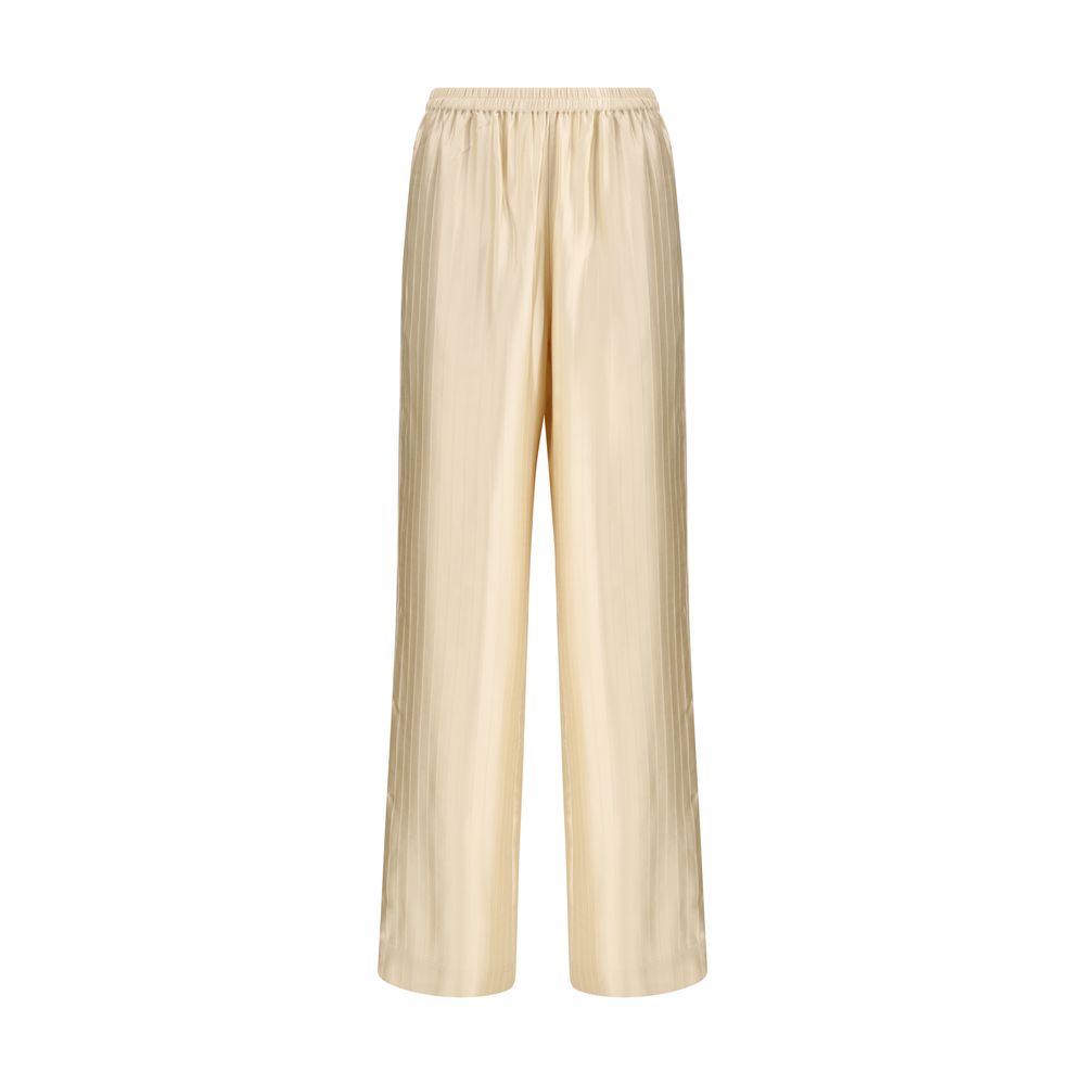 Loulou De Saison Beige Viscose Casual Pants | Regal Royce
