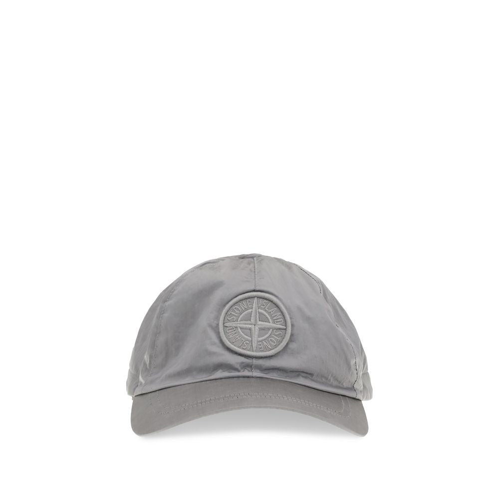 Stone Island Gray Nylon Cap (Baseball Hat) | Regal Royce