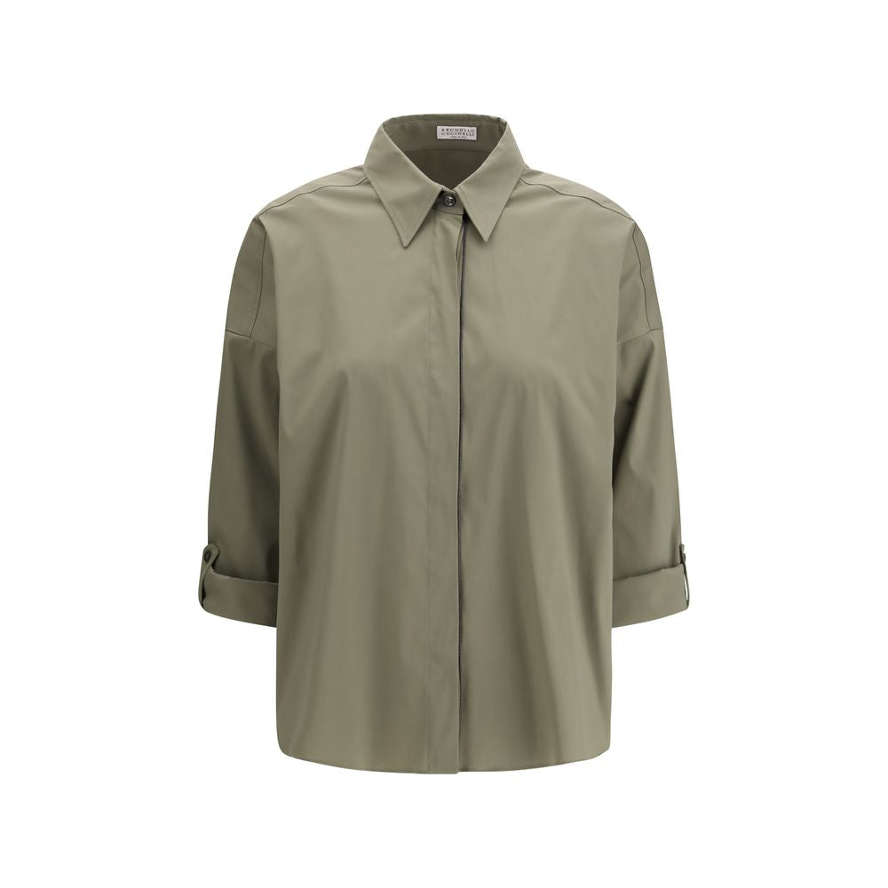 Brunello Cucinelli Bicolor Cotton Dress Shirt | Regal Royce