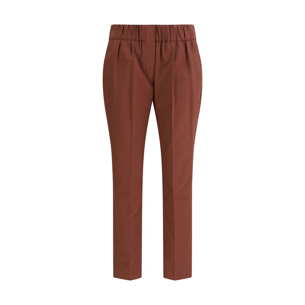 Brunello Cucinelli Multicolor Cotton Casual Pants | Regal Royce