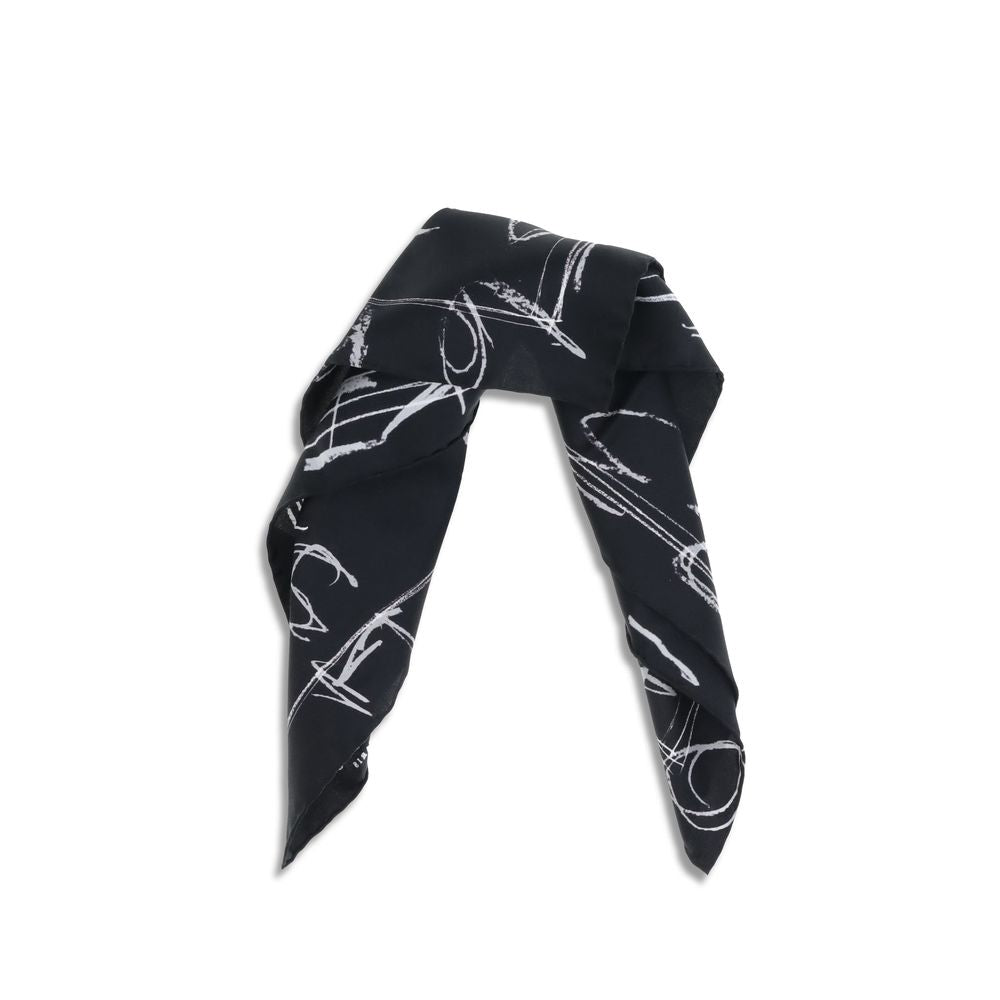 Margiela Black Silk Scarf | Regal Royce