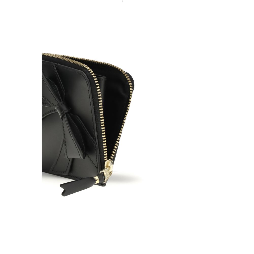 Comme Des Garçons Black Calf Leather Bos Taurus Wallet | Regal Royce