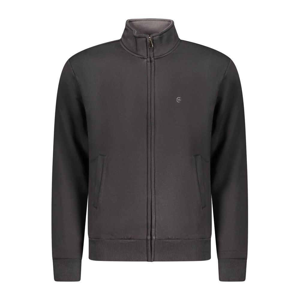 Coveri Moving Black Cotton Men Sweatshirt | Regal Royce