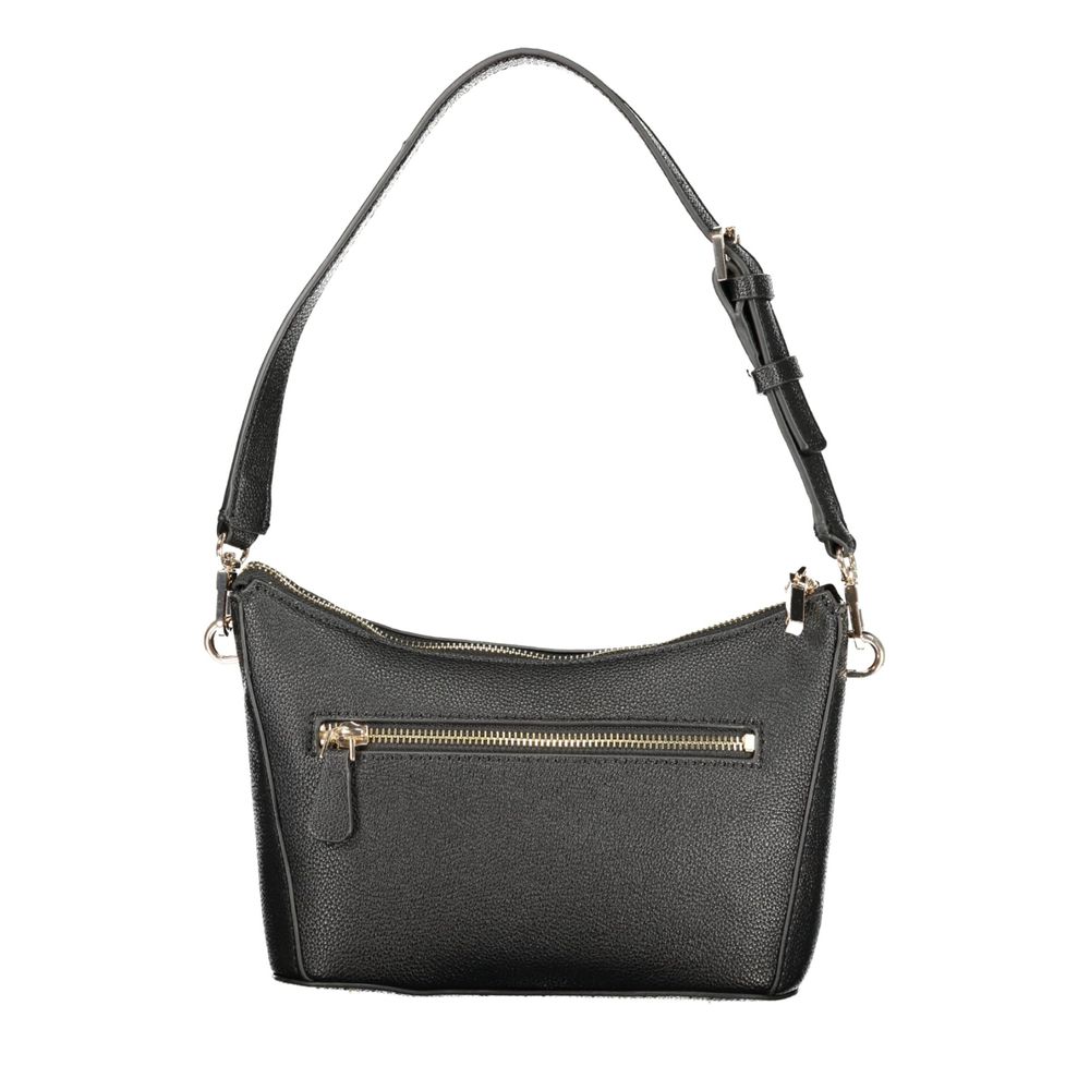 Guess Jeans Black Polyurethane Women Handbag | Regal Royce