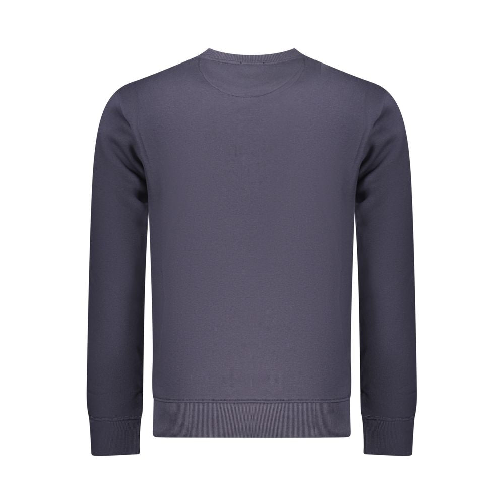 Coveri Moving Blue Cotton Men Sweatshirt | Regal Royce