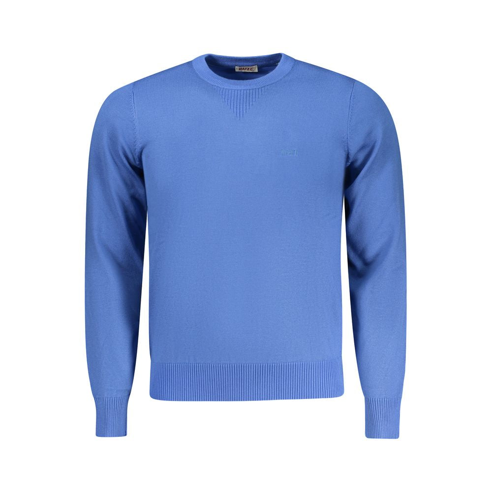 Rifle Blue Viscose Men Sweater | Regal Royce
