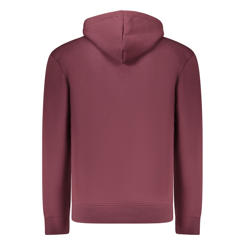 Coveri Moving Red Cotton Men's Hooded Sweatshirt | Regal Royce