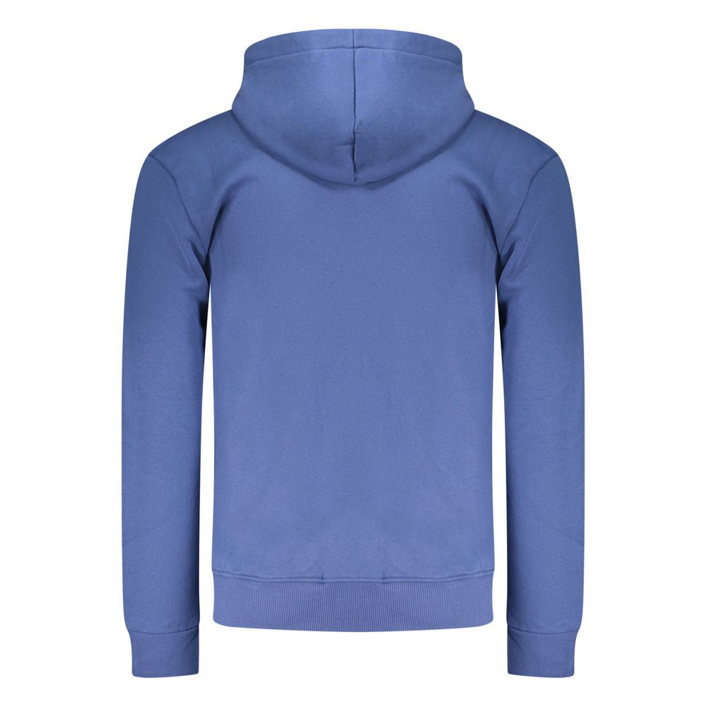 Coveri Moving Blue Cotton Men's Hoodie Sweatshirt | Regal Royce