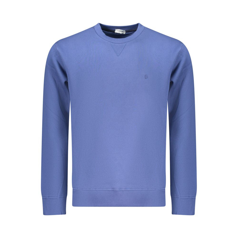 Coveri Moving Blue Cotton Men Sweatshirt | Regal Royce