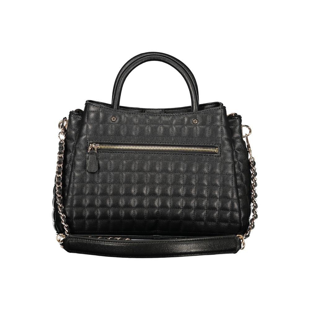 Guess Jeans Black Polyurethane Women Handbag | Regal Royce