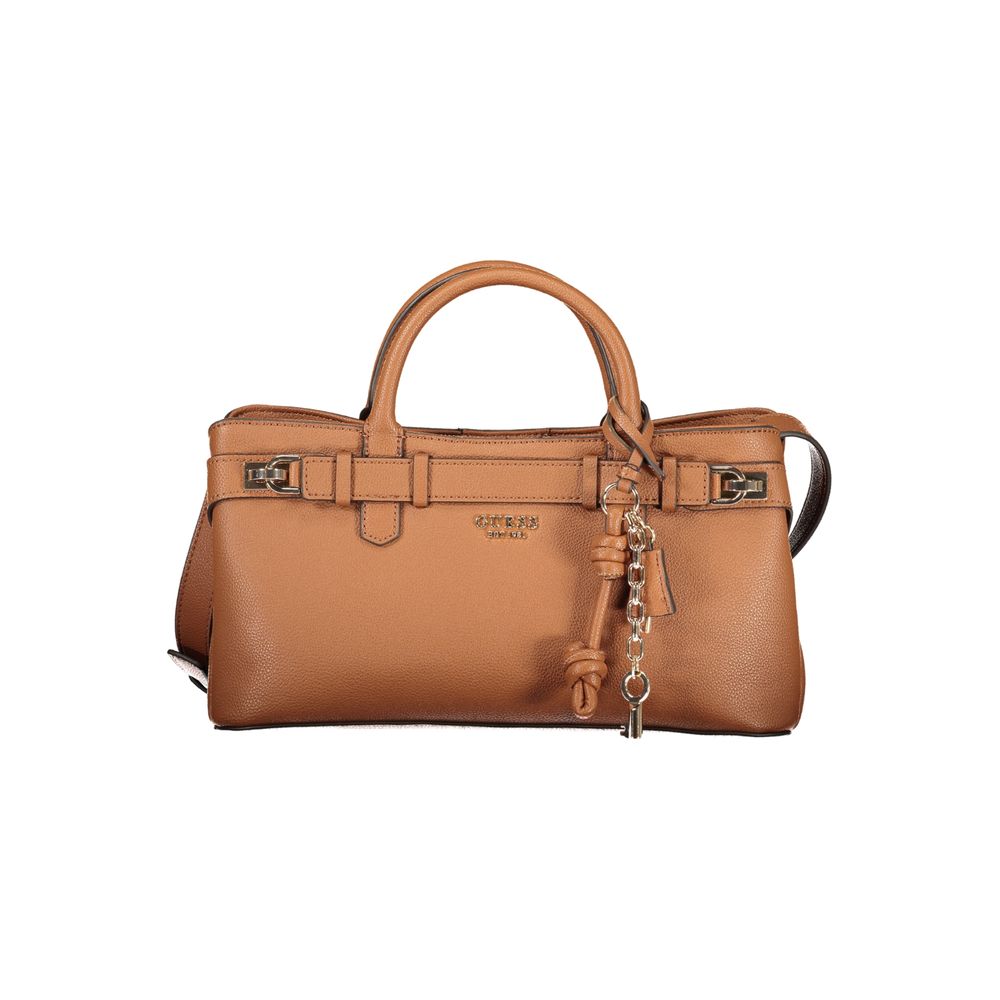 Guess Jeans Marrone Polyurethane Women Handbag | Regal Royce