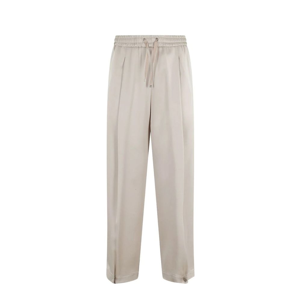 Herno Beige Acetate Casual Pants | Regal Royce