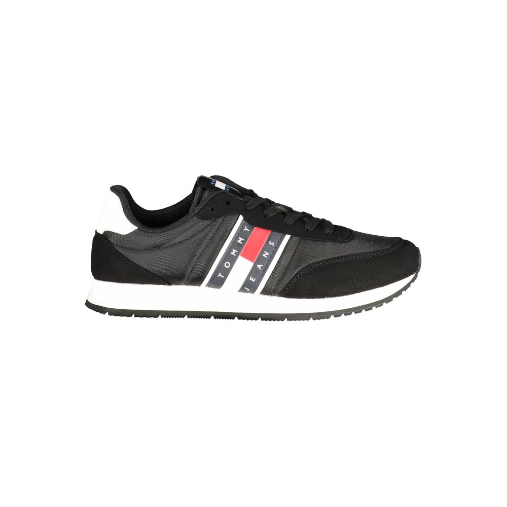 Tommy Hilfiger Black Polyurethane Men Sneaker | Regal Royce