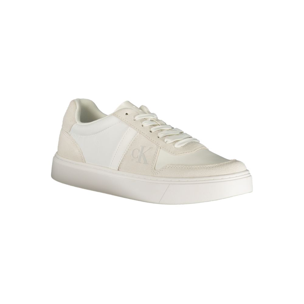 Calvin Klein Bianco Polyester Mens Sneaker | Regal Royce