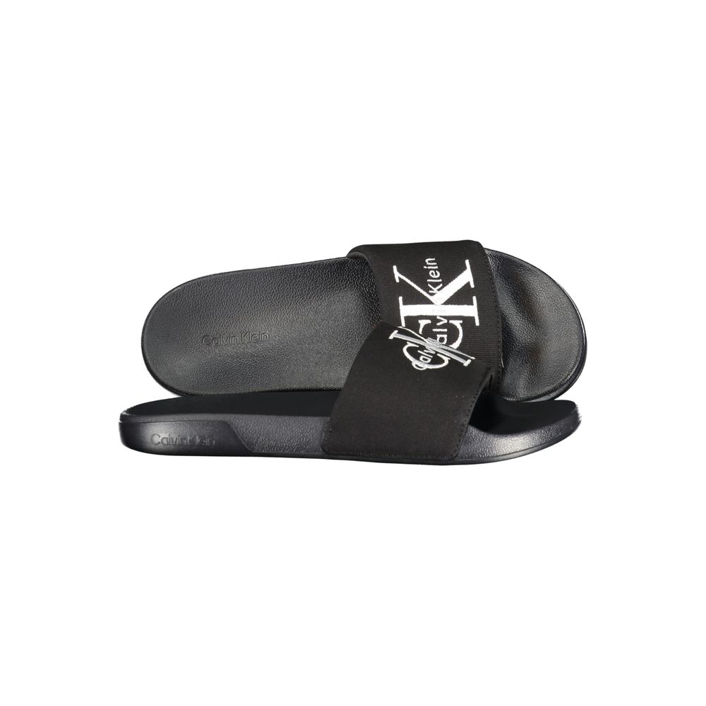 Calvin Klein Black Polyurethane Men's Slipper | Regal Royce