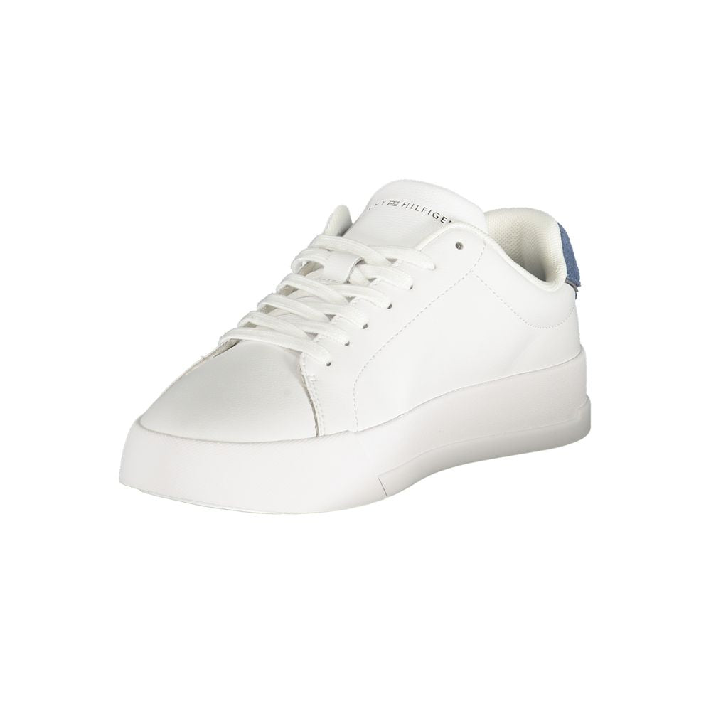 Tommy Hilfiger White Polyurethane Men's Sneaker | Regal Royce