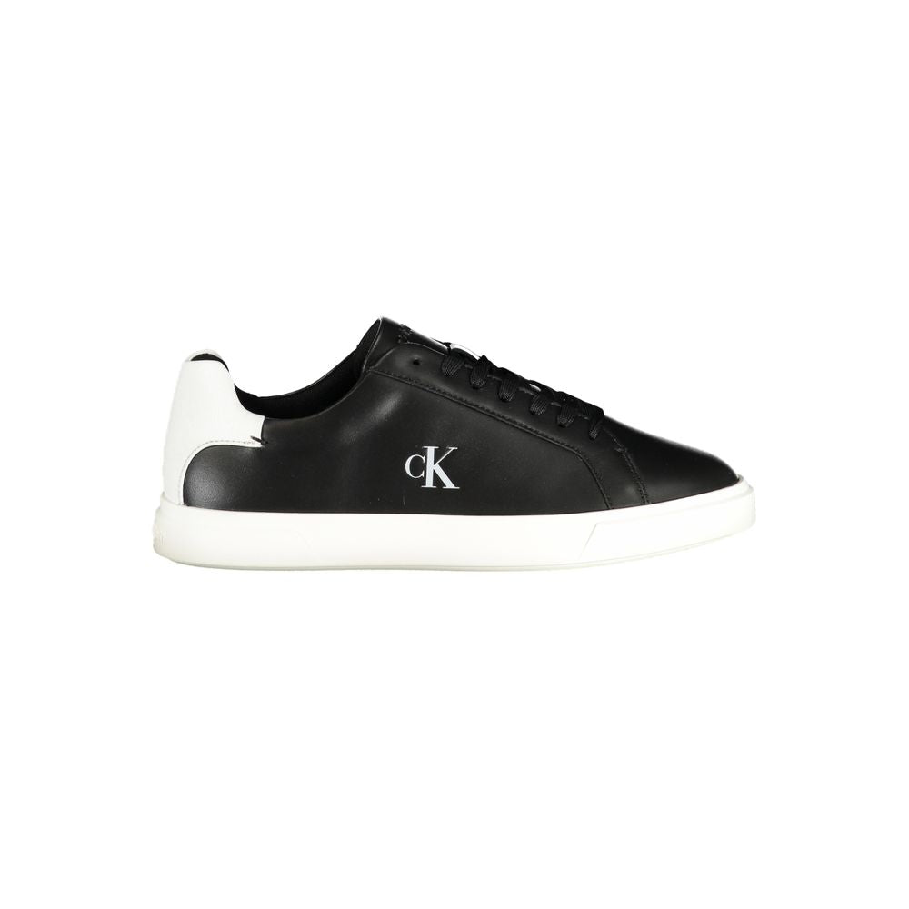 Calvin Klein Black Polyurethane Women Sneaker | Regal Royce