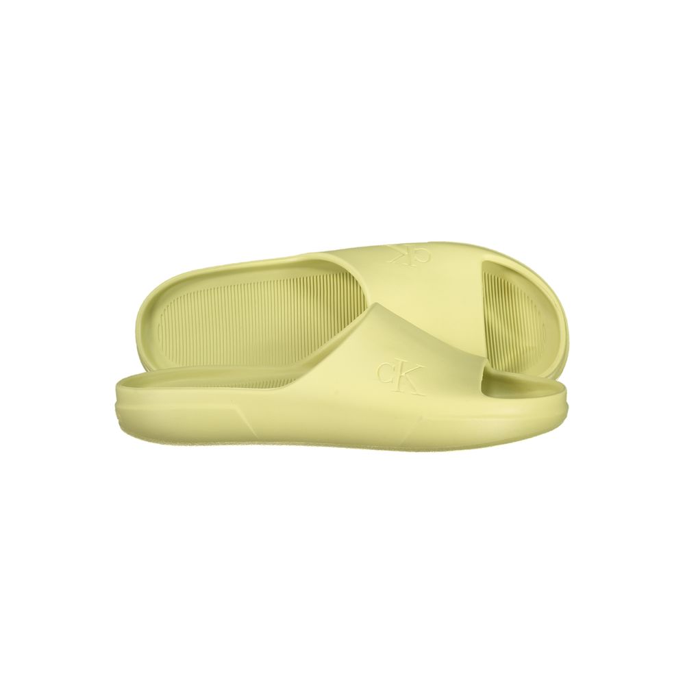 Calvin Klein Yellow Polyurethane Men Slipper | Regal Royce