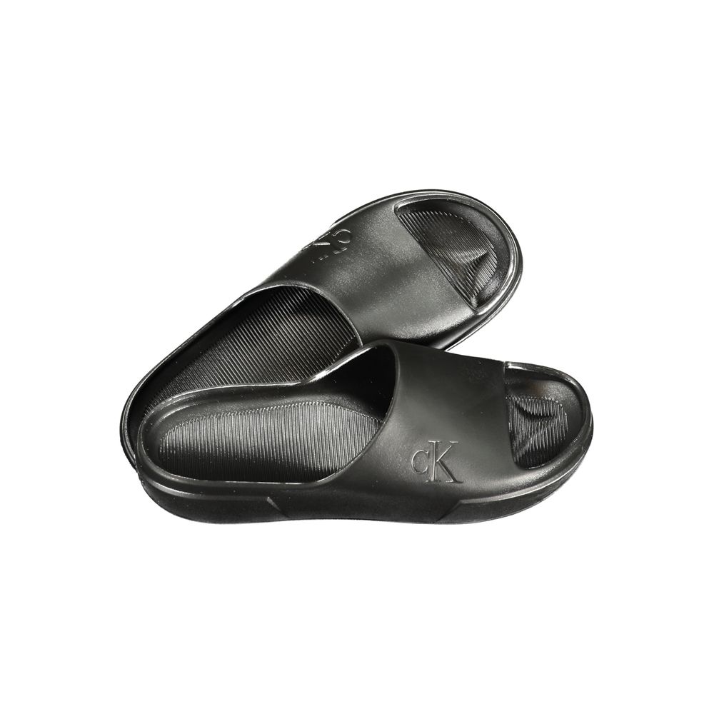 Calvin Klein Nero Polyurethane Mens Slipper | Regal Royce