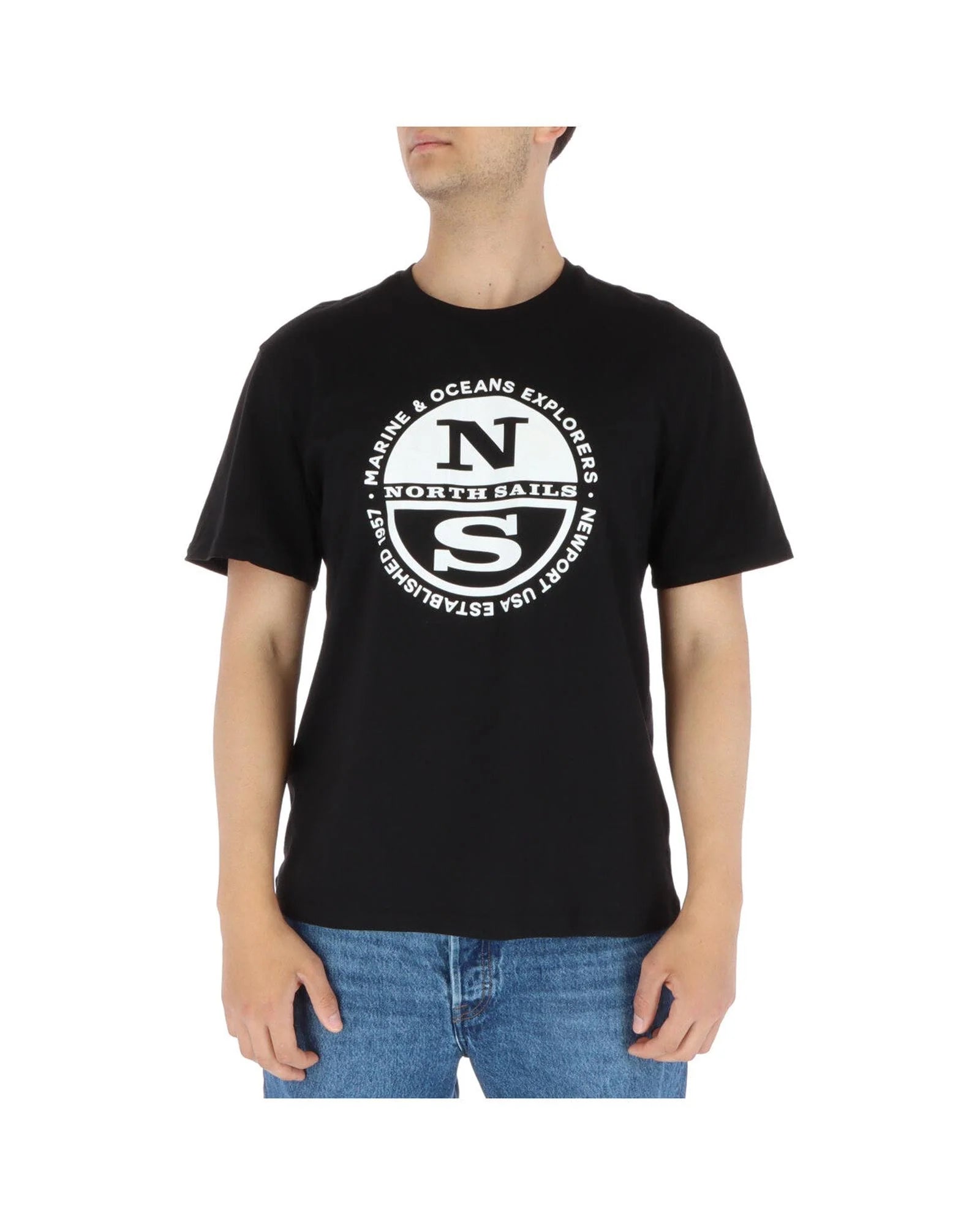 North Sails Black Cotton T-Shirt | Regal Royce