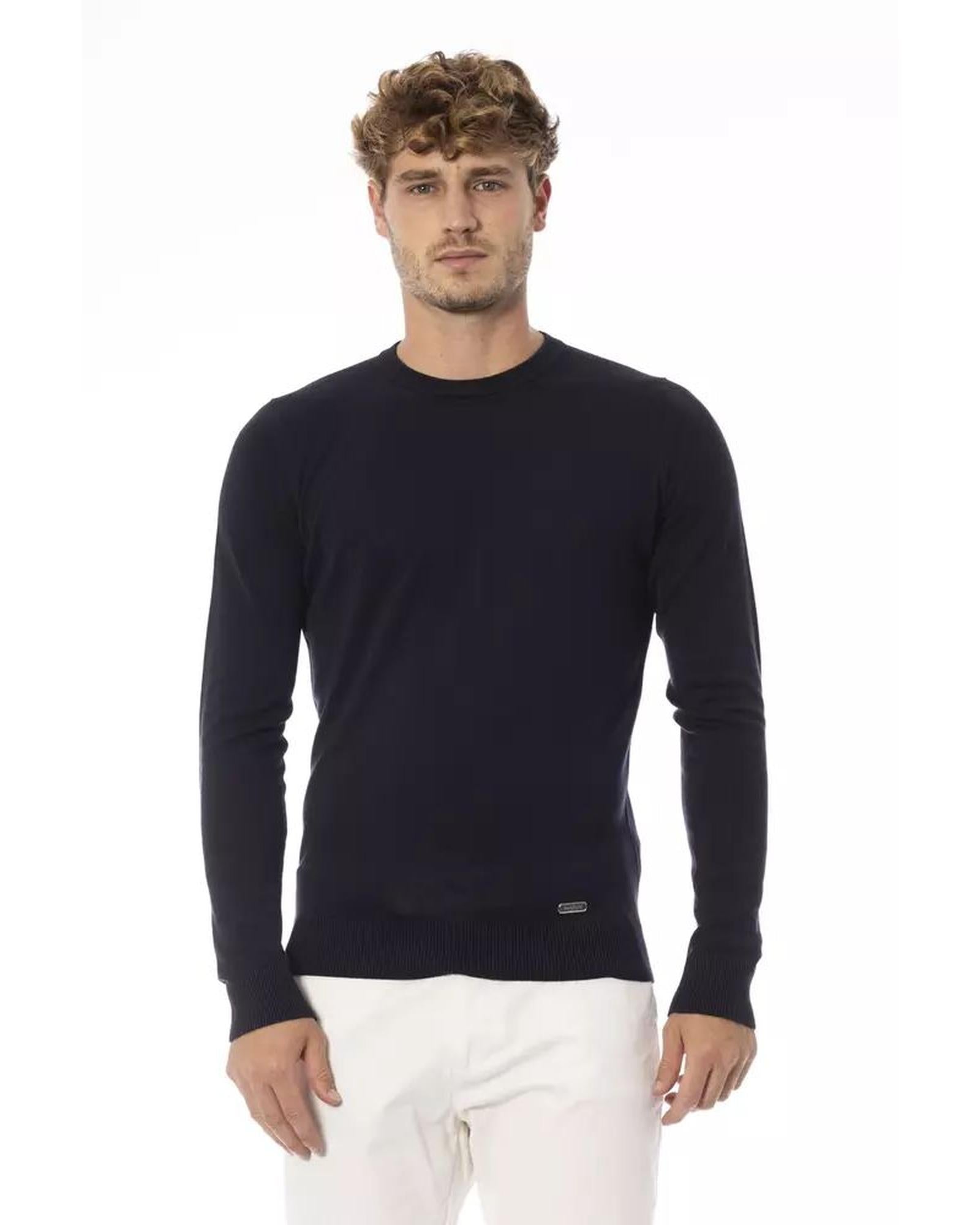 Baldinini Trend Blue Cashmere Sweatshirt | Regal Royce