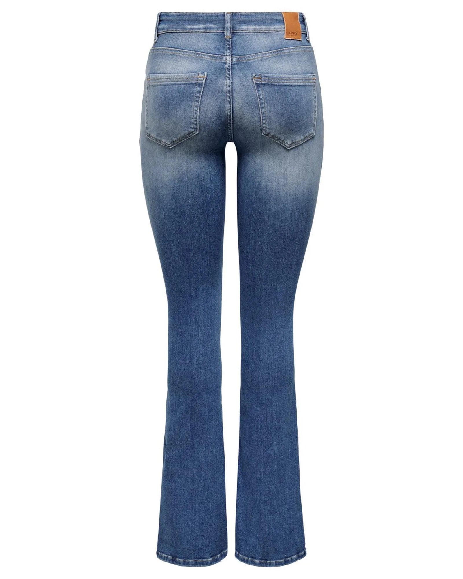 Only Blue Cotton Flared Jeans | Regal Royce