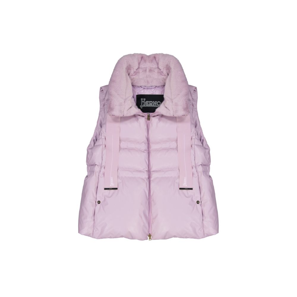 Herno Purple Polyester Waistcoat | Regal Royce