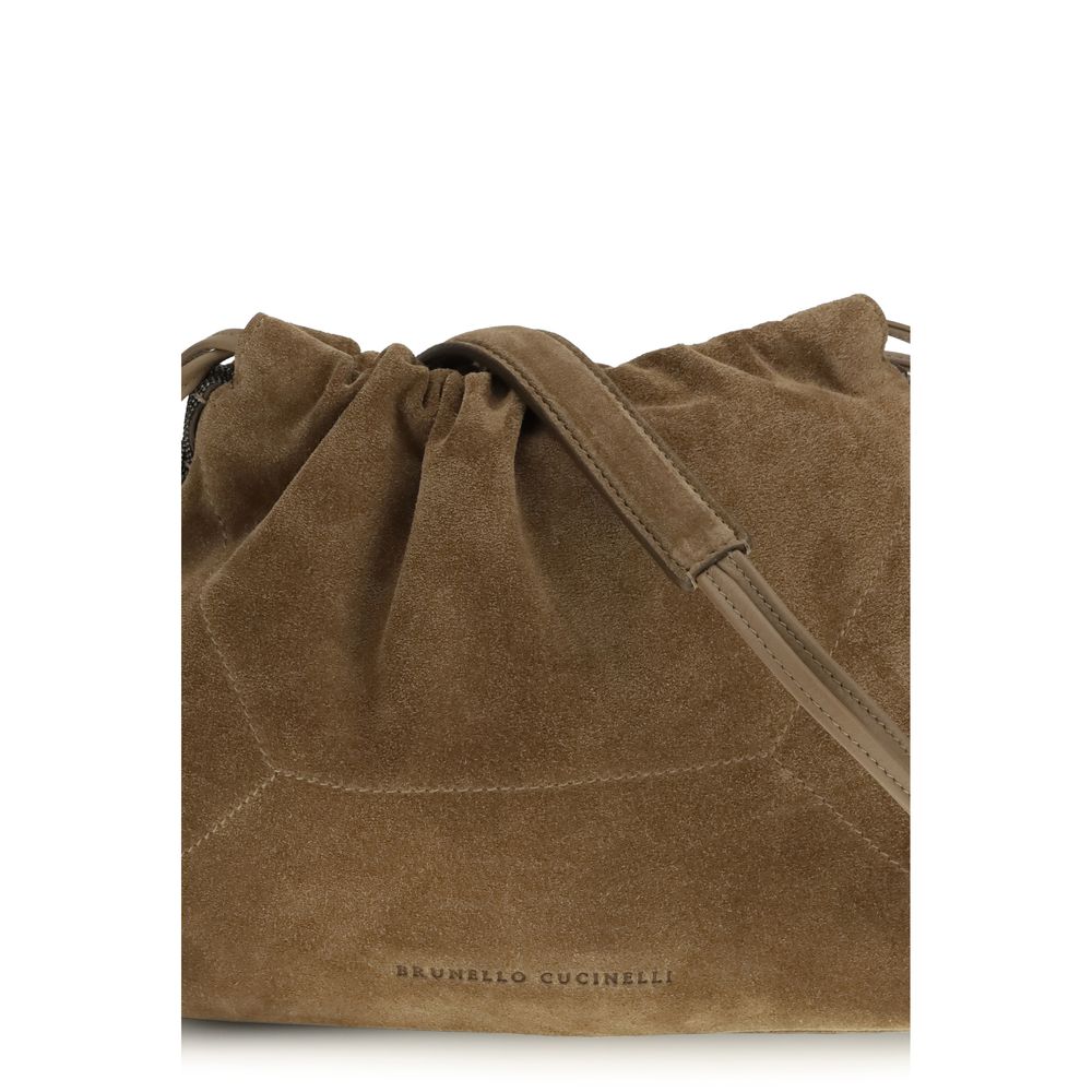 Brunello Cucinelli Brown Calf Leather Bos Taurus Clutch Bag | Regal Royce