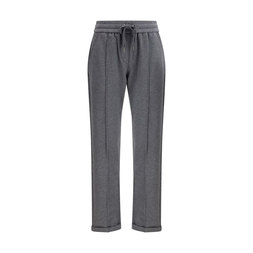 Brunello Cucinelli Gray Cotton Casual Pants | Regal Royce