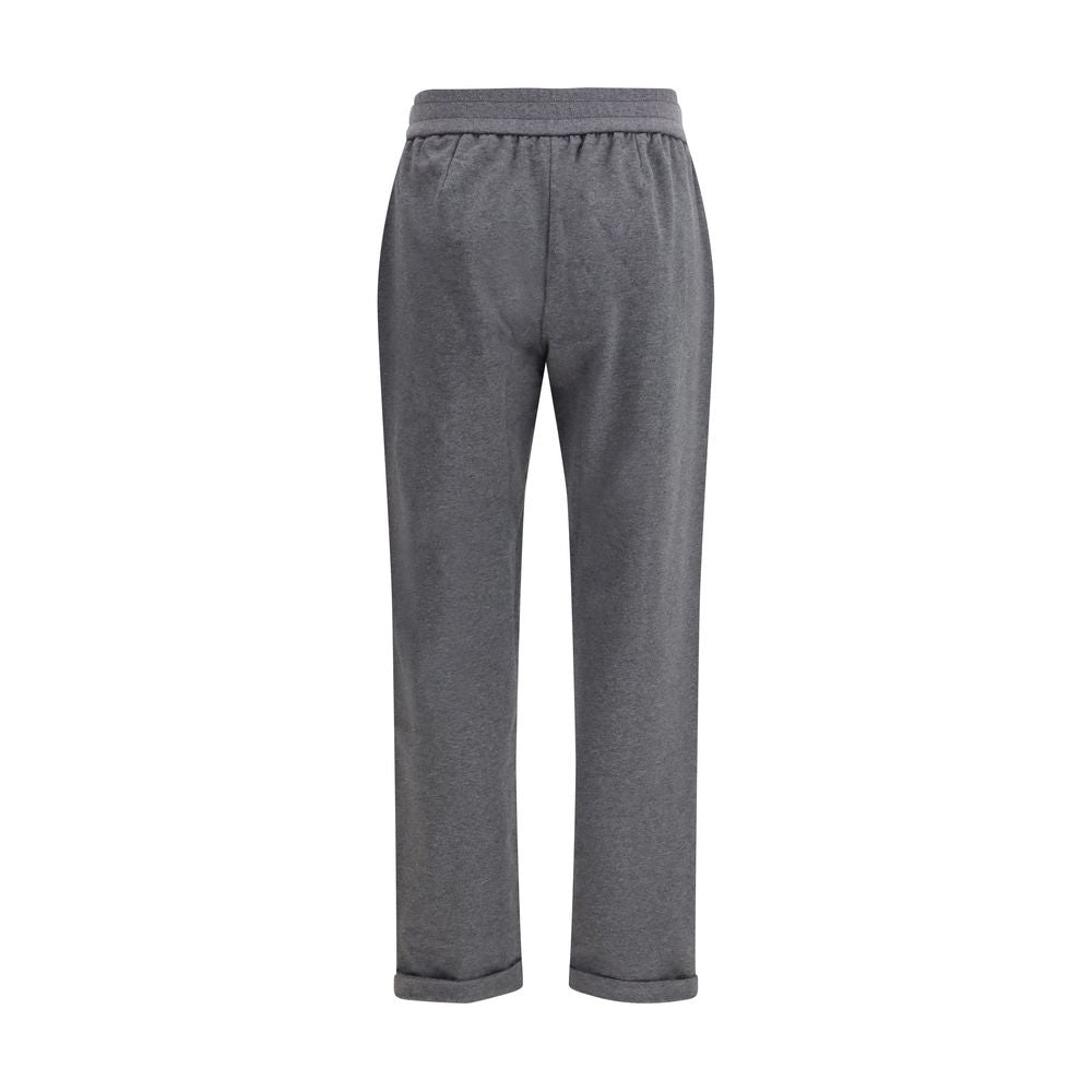 Brunello Cucinelli Gray Cotton Casual Pants | Regal Royce