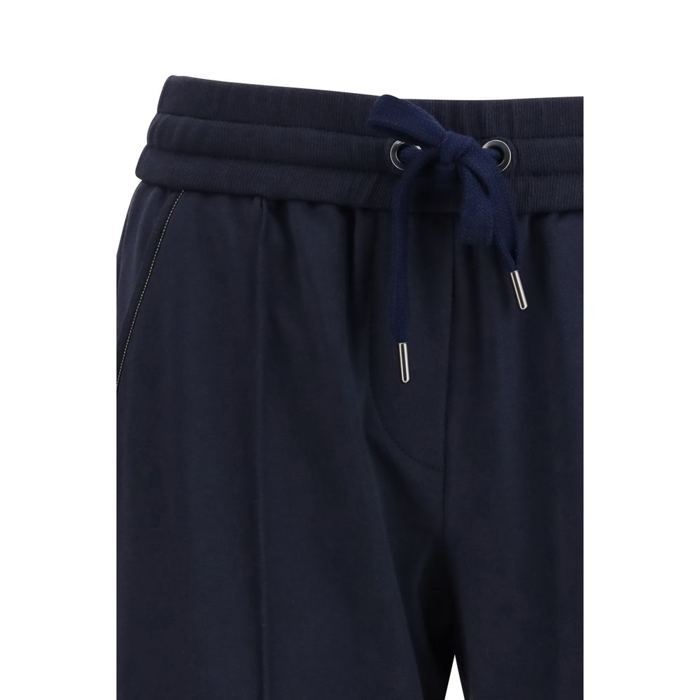 Brunello Cucinelli Blue Cotton Joggers (Workout Pants) | Regal Royce