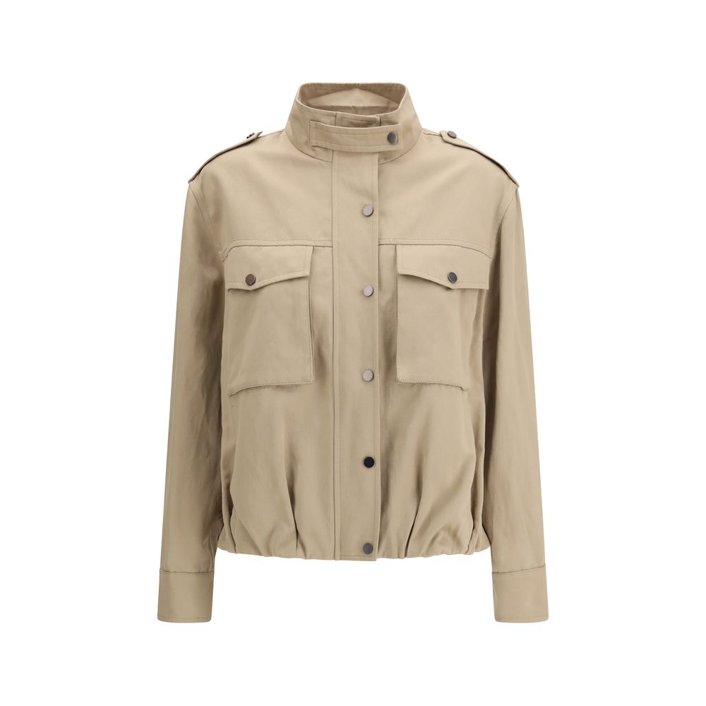 Brunello Cucinelli Beige Cotton Coat | Regal Royce