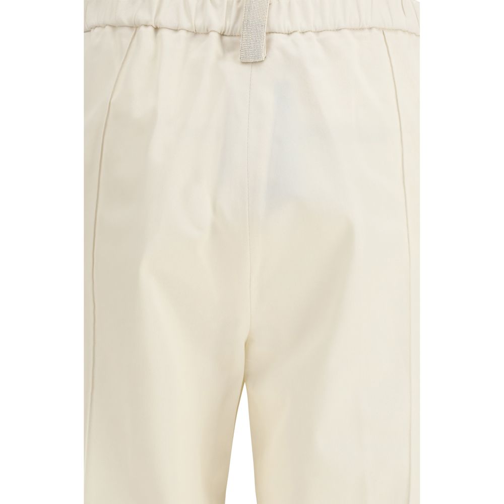 Fabiana Filippi Beige Cotton Casual Pants | Regal Royce