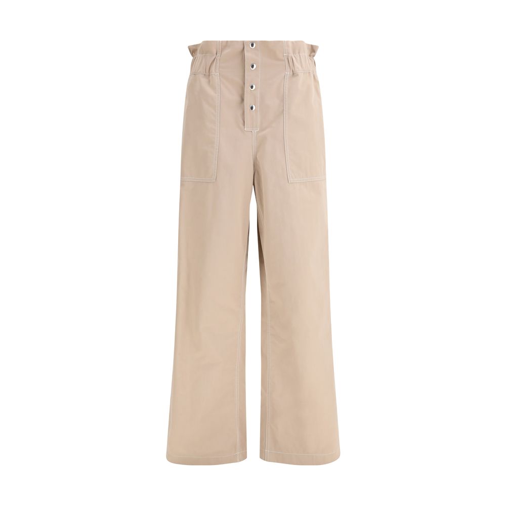 Marni Beige Cotton Casual Pants | Regal Royce