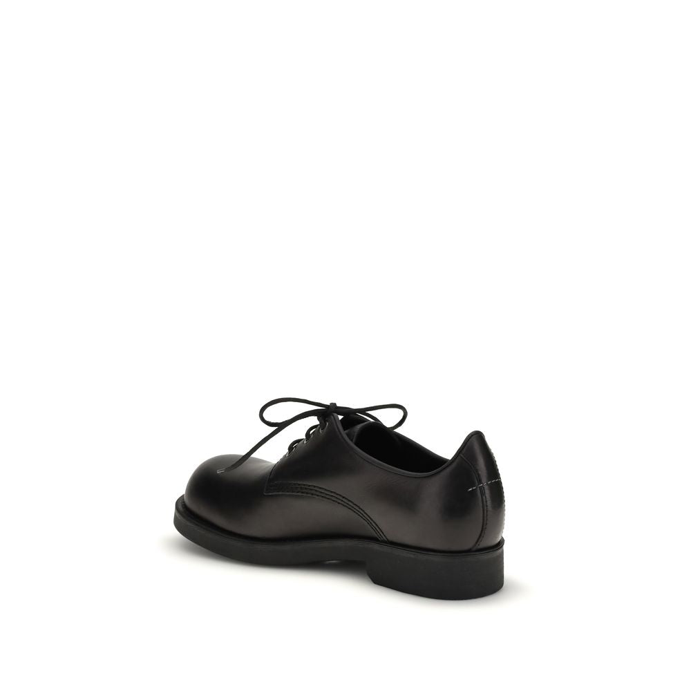 MM6 Black Calf Leather Bos Taurus Oxfords And Derbies | Regal Royce