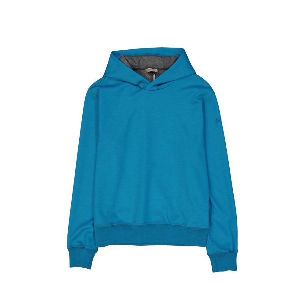 Herno Blue Polyester Sweatshirt | Regal Royce
