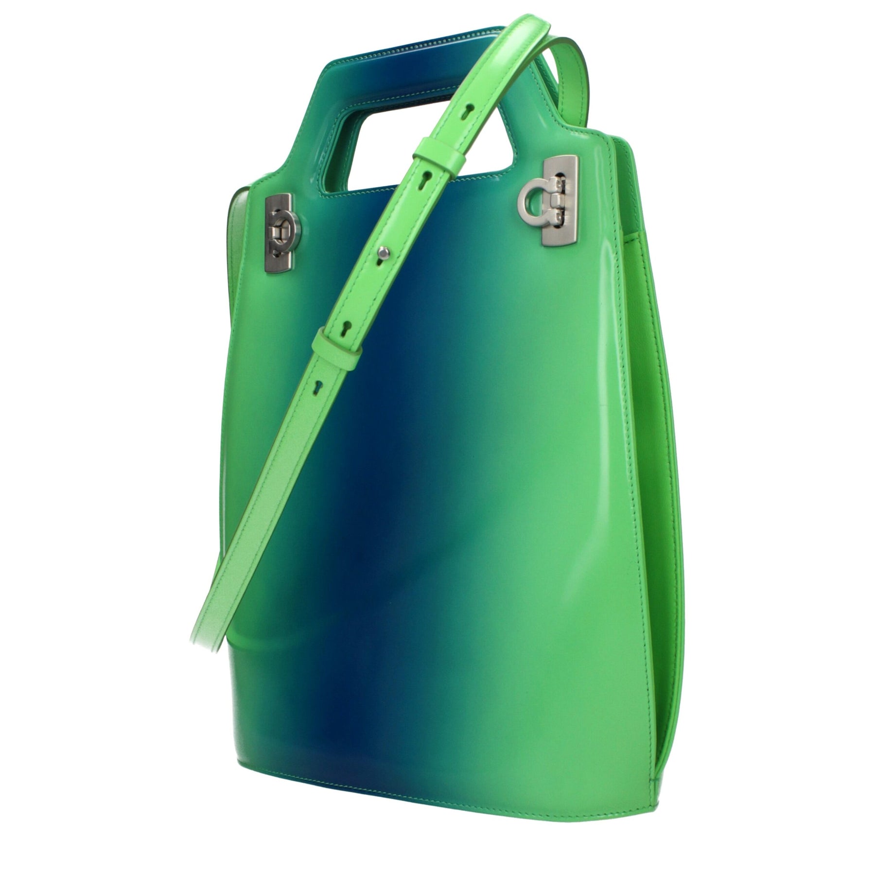 Salvatore Ferragamo Green Leather Handbag | Regal Royce