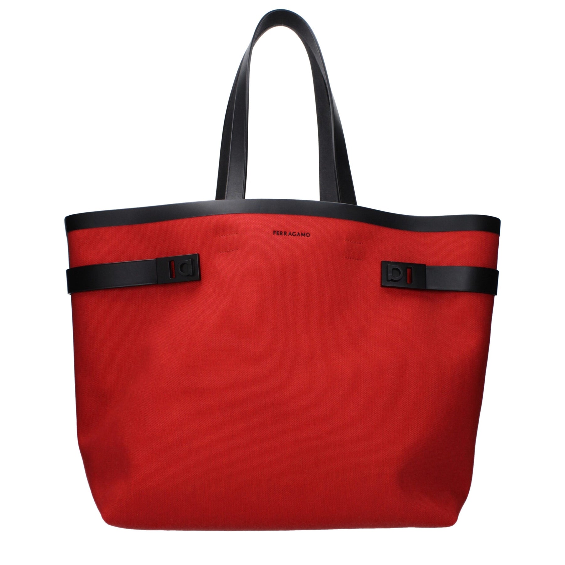 Salvatore Ferragamo Red Fabric Shoulder Bag | Regal Royce